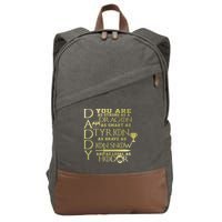 Daddy Strong As A Dragon Loyal As Hodor Cotton Canvas Backpack