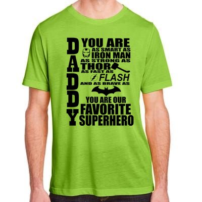 Daddy Superhero Father's Day Adult ChromaSoft Performance T-Shirt