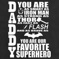 Daddy Superhero Father's Day 7 Panel Mesh Trucker Snapback Hat
