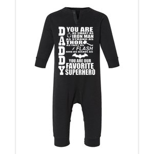 Daddy Superhero Father's Day Infant Fleece One Piece