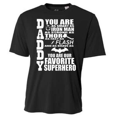 Daddy Superhero Father's Day Cooling Performance Crew T-Shirt