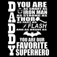 Daddy Superhero Father's Day Cooling Performance Crew T-Shirt