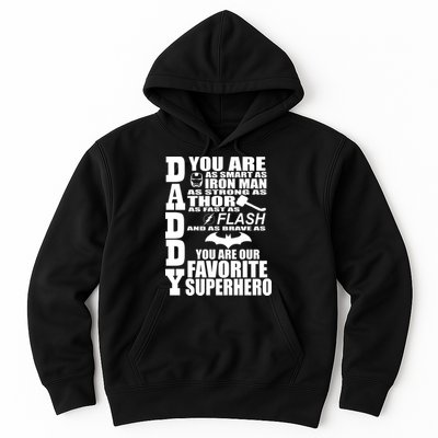 Daddy Superhero Father's Day Hoodie