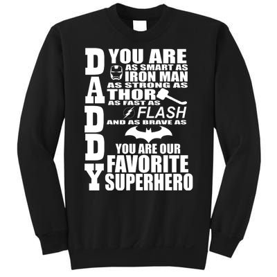 Daddy Superhero Father's Day Sweatshirt