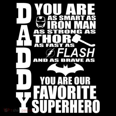 Daddy Superhero Father's Day T-Shirt