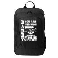 Daddy Superhero Father's Day City Backpack