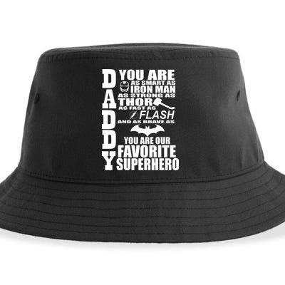 Daddy Superhero Father's Day Sustainable Bucket Hat