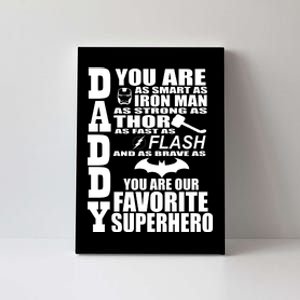 Daddy Superhero Father's Day Canvas