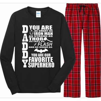 Daddy Superhero Father's Day Long Sleeve Pajama Set