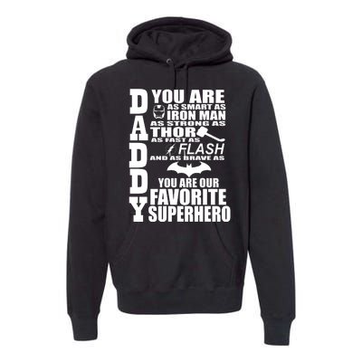 Daddy Superhero Father's Day Premium Hoodie