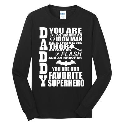 Daddy Superhero Father's Day Tall Long Sleeve T-Shirt