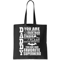 Daddy Superhero Father's Day Tote Bag