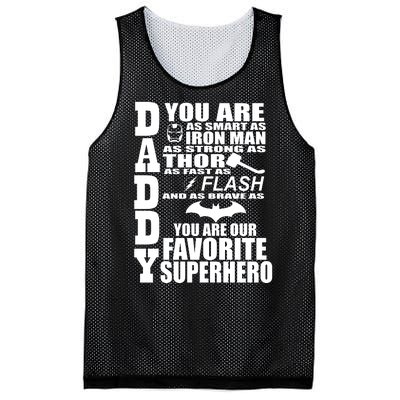 Daddy Superhero Father's Day Mesh Reversible Basketball Jersey Tank