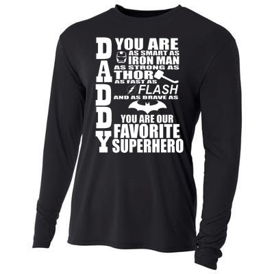 Daddy Superhero Father's Day Cooling Performance Long Sleeve Crew