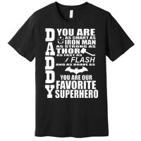 Daddy Superhero Father's Day Premium T-Shirt