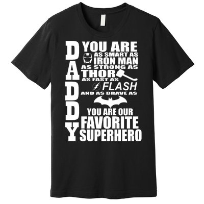 Daddy Superhero Father's Day Premium T-Shirt