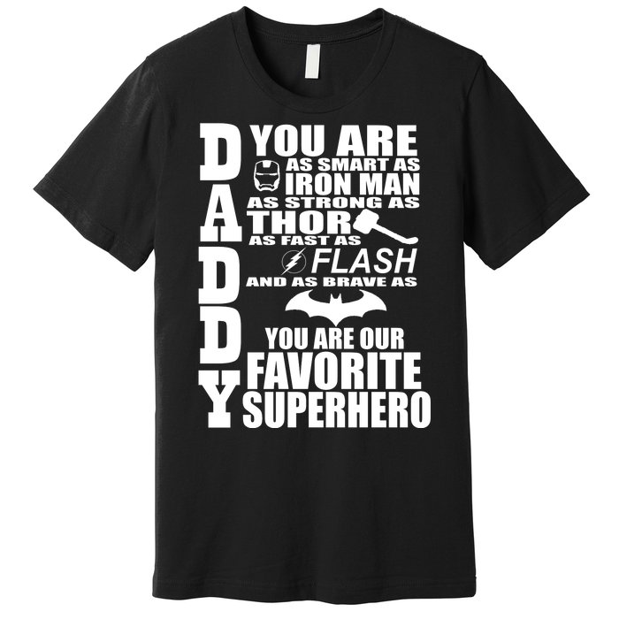 Daddy Superhero Father's Day Premium T-Shirt