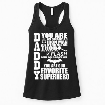 Daddy Superhero Father's Day Womens Tank Top