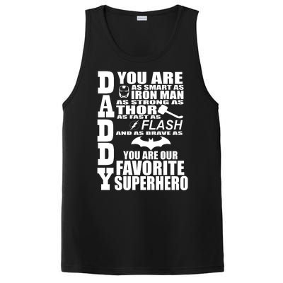 Daddy Superhero Father's Day PosiCharge Competitor Tank