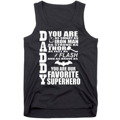 Daddy Superhero Father's Day Tank Top