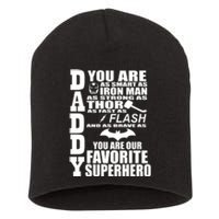 Daddy Superhero Father's Day Short Acrylic Beanie