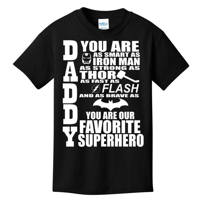 Daddy Superhero Father's Day Kids T-Shirt