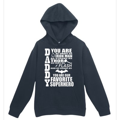 Daddy Superhero Father's Day Urban Pullover Hoodie