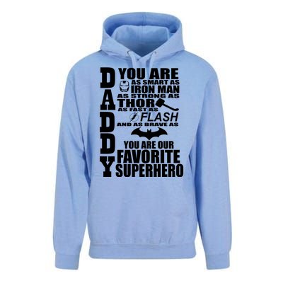 Daddy Superhero Father's Day Unisex Surf Hoodie