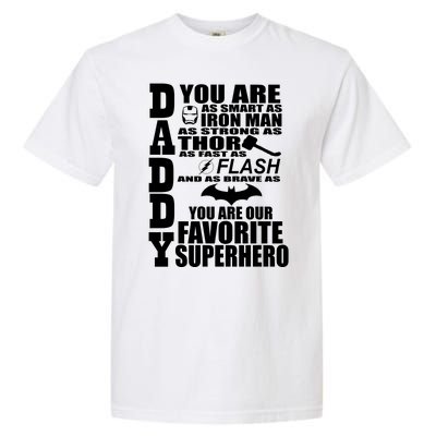 Daddy Superhero Father's Day Garment-Dyed Heavyweight T-Shirt