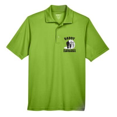 Daddy The World's Greatest Superhero Father's Day Men's Origin Performance Piqué Polo