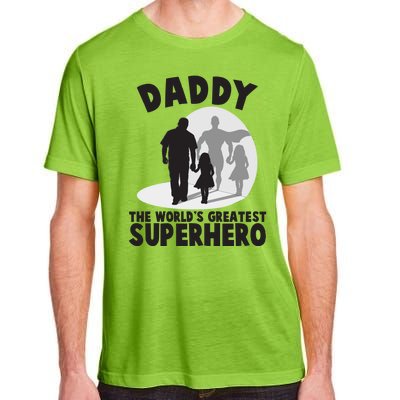 Daddy The World's Greatest Superhero Father's Day Adult ChromaSoft Performance T-Shirt