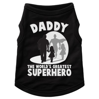 Daddy The World's Greatest Superhero Father's Day Doggie Tank