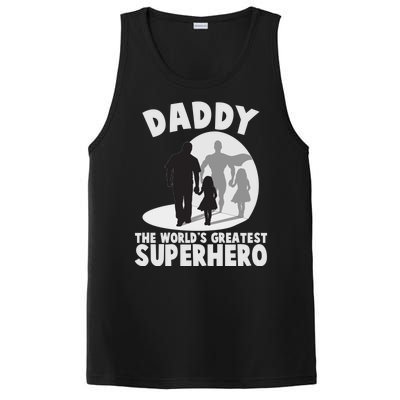 Daddy The World's Greatest Superhero Father's Day PosiCharge Competitor Tank