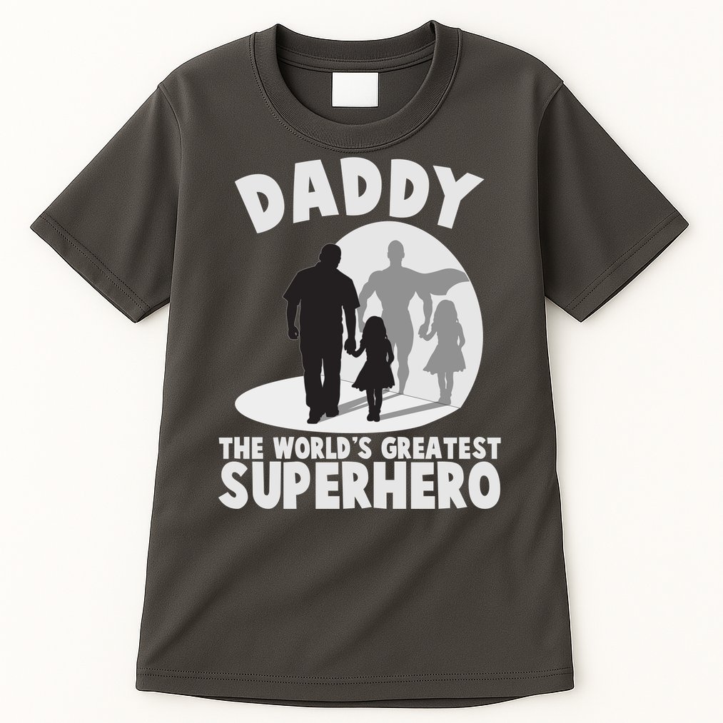 Daddy The World's Greatest Superhero Father's Day Tall T-Shirt