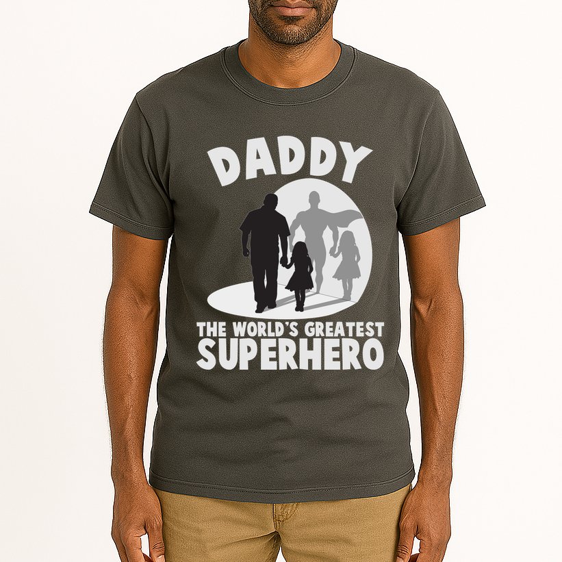 Daddy The World's Greatest Superhero Father's Day Tall T-Shirt