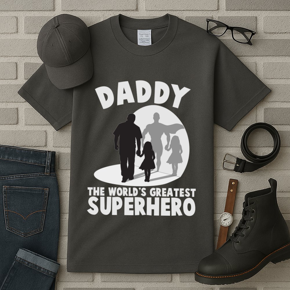 Daddy The World's Greatest Superhero Father's Day Tall T-Shirt