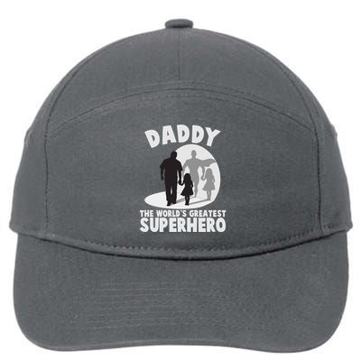Daddy The World's Greatest Superhero Father's Day 7-Panel Snapback Hat