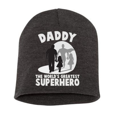 Daddy The World's Greatest Superhero Father's Day Short Acrylic Beanie