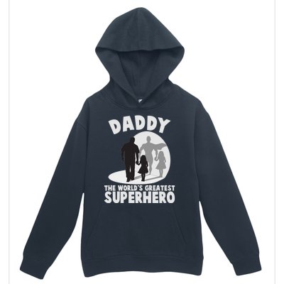 Daddy The World's Greatest Superhero Father's Day Urban Pullover Hoodie