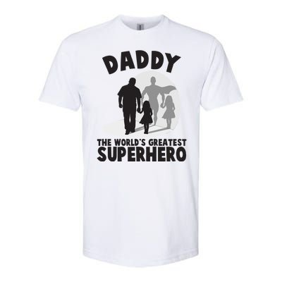 Daddy The World's Greatest Superhero Father's Day Softstyle® CVC T-Shirt