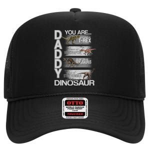 Daddy You Are My Favorite Dinosaur T-Rex High Crown Mesh Back Trucker Hat