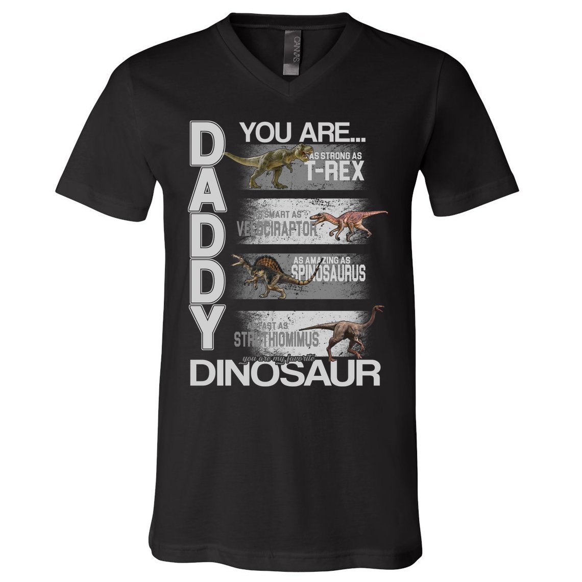 Daddy You Are My Favorite Dinosaur T-Rex V-Neck T-Shirt