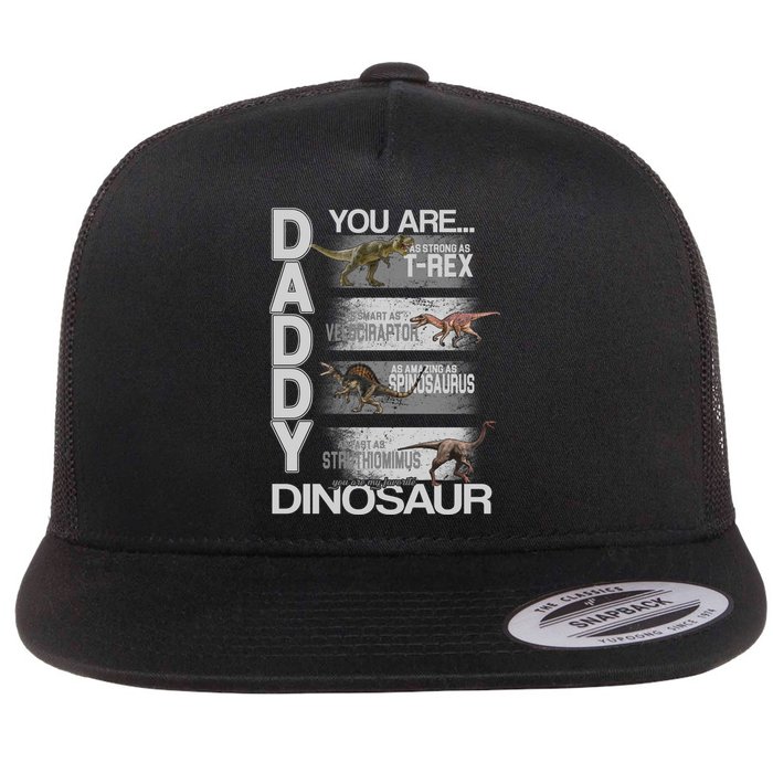 Daddy You Are My Favorite Dinosaur T-Rex Flat Bill Trucker Hat