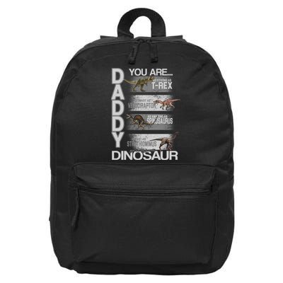 Daddy You Are My Favorite Dinosaur T-Rex 16 in Basic Backpack