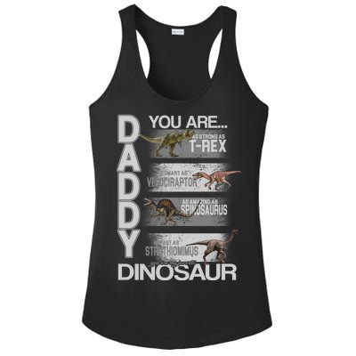 Daddy You Are My Favorite Dinosaur T-Rex Ladies PosiCharge Competitor Racerback Tank