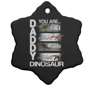 Daddy You Are My Favorite Dinosaur T-Rex Ceramic Star Ornament