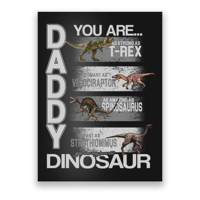 Daddy You Are My Favorite Dinosaur T-Rex Poster