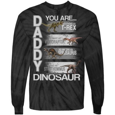 Daddy You Are My Favorite Dinosaur T-Rex Tie-Dye Long Sleeve Shirt