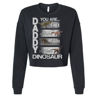 Daddy You Are My Favorite Dinosaur T-Rex Cropped Pullover Crew