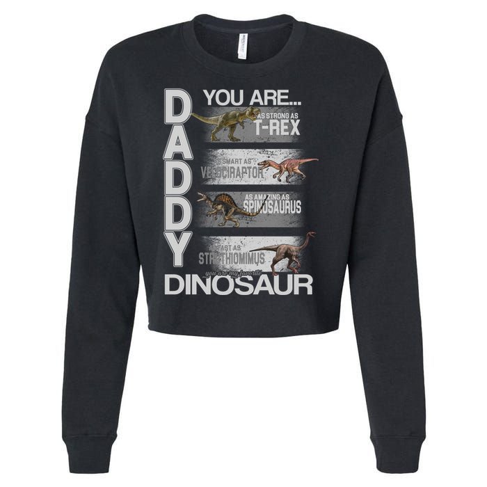 Daddy You Are My Favorite Dinosaur T-Rex Cropped Pullover Crew